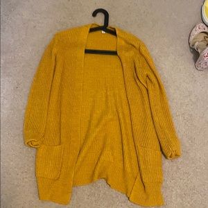 Worn once yellow cardigan